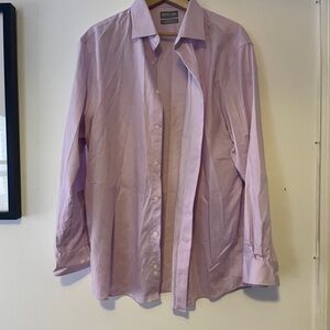 Michael Kors Men's Lilac Button-Up Dress Shirt